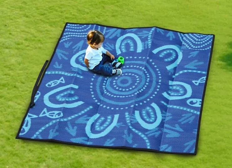 1.8m Recycled Plastic Mats (Set of 4) Primary Colours