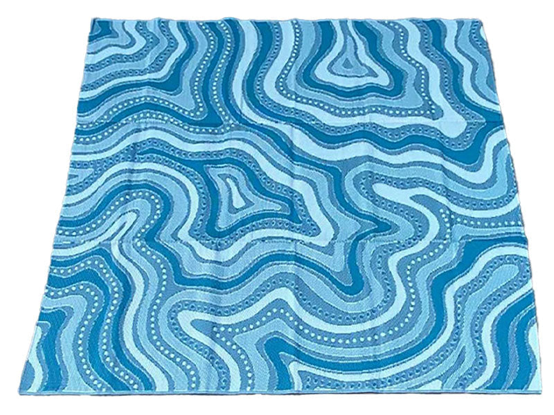 Indigenous Blue Mat - Barrawal (Medium)