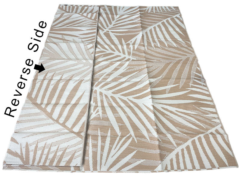 PALM FRONDS - Beige & White (Small)